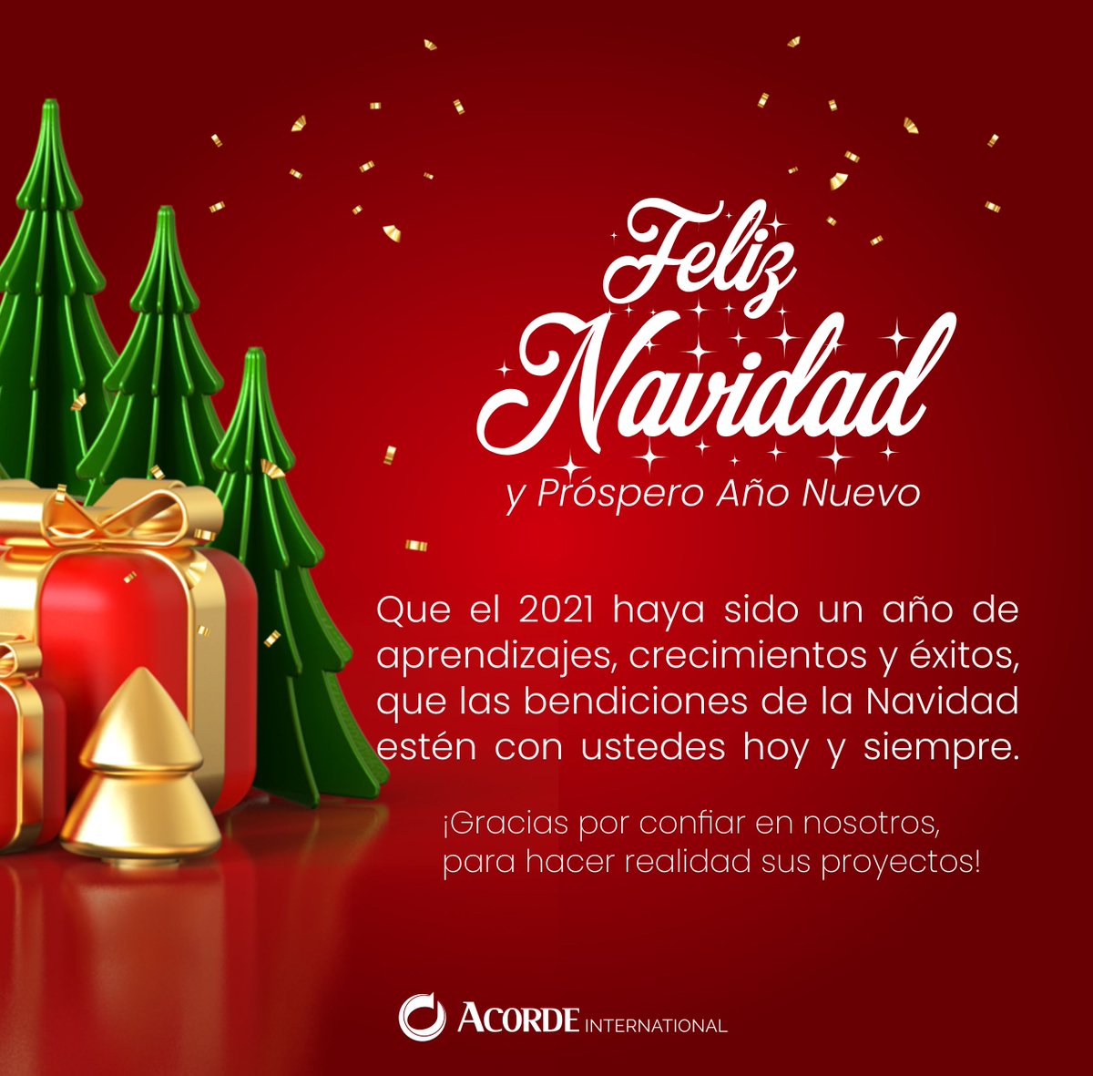 ❄️Desde la familia de <a href="/AcordeInt/">Acorde Internacional</a> les damos las gracias por confiar en nuestros servicios y les deseamos unas felices fiestas y un Próspero Año Nuevo. 🎄 
.
.
 
#software #programacion #html #javascript #web #venezuela #chile #colombia #peru #homeoffice #marketing #navidad2021