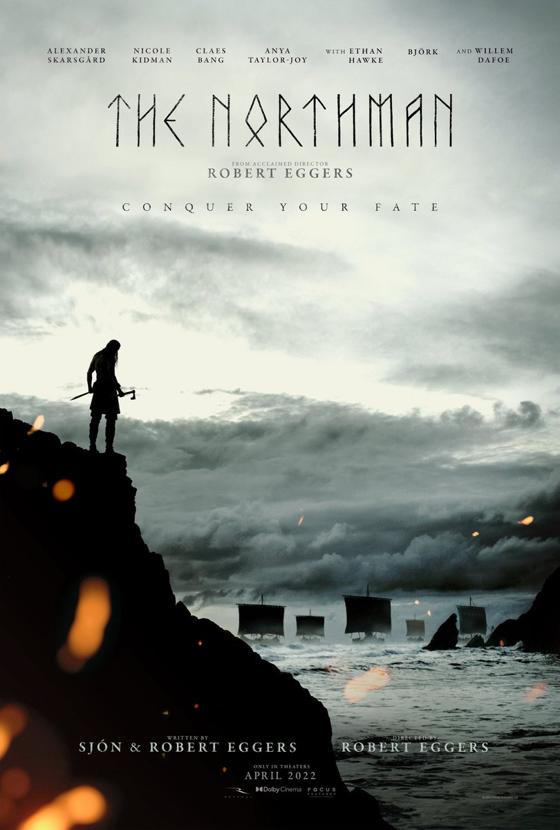 TheFilmStage's tweet photo. The first poster for Robert Eggers' #TheNorthman has arrived ahead of the trailer. https://t.co/Dv8INeWC02