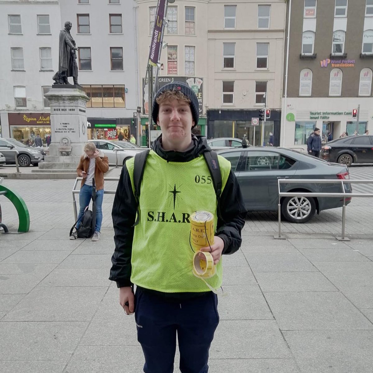 Some of our 5th Year students are out and about in town collecting for <a href="/SHARECORK/">SHARE</a> today!