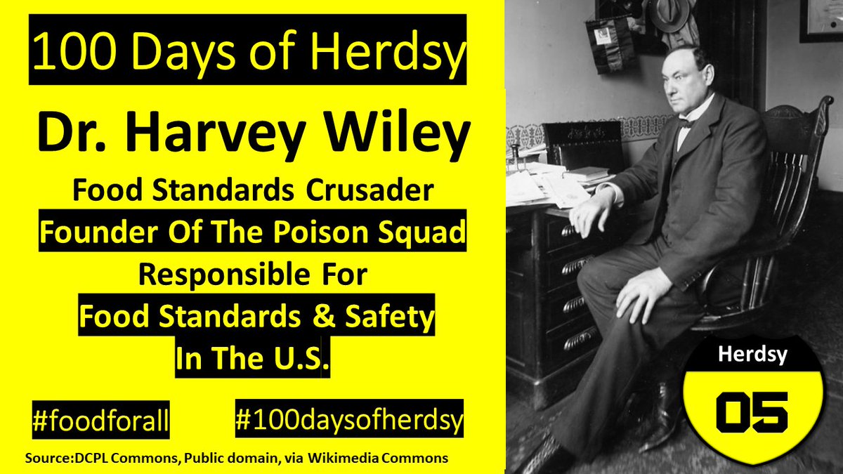 Its Christmas Week &amp; The Supermarket Queues are getting long!! While your there looking at the hundreds of products, produced &amp; packaged to the highest standards. Thank Dr.Harvey Wiley, who stopped companies putting Plaster in milk &amp; Formaldehyde into decaying meat! #fda