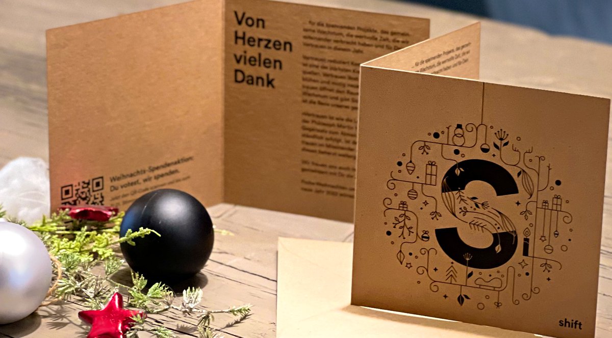 shiftagency's tweet photo. Unsere Kund:innen voten, wir spenden: In diesem Jahr entscheiden unsere Kund:innen über unsere #Weihnachtsspende! Unser Team hat drei gemeinnützige Organisationen im Sinne unserer #GreenAgency ausgewählt – und jetzt zählt ihre Stimme. Wer am Ende des Rennen macht? Stay tuned! 🎄 https://t.co/Nm9rKWl0dG