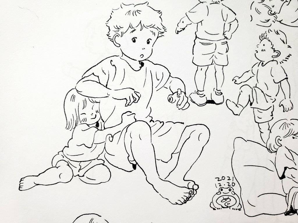 つい夏服を描いてしまう 