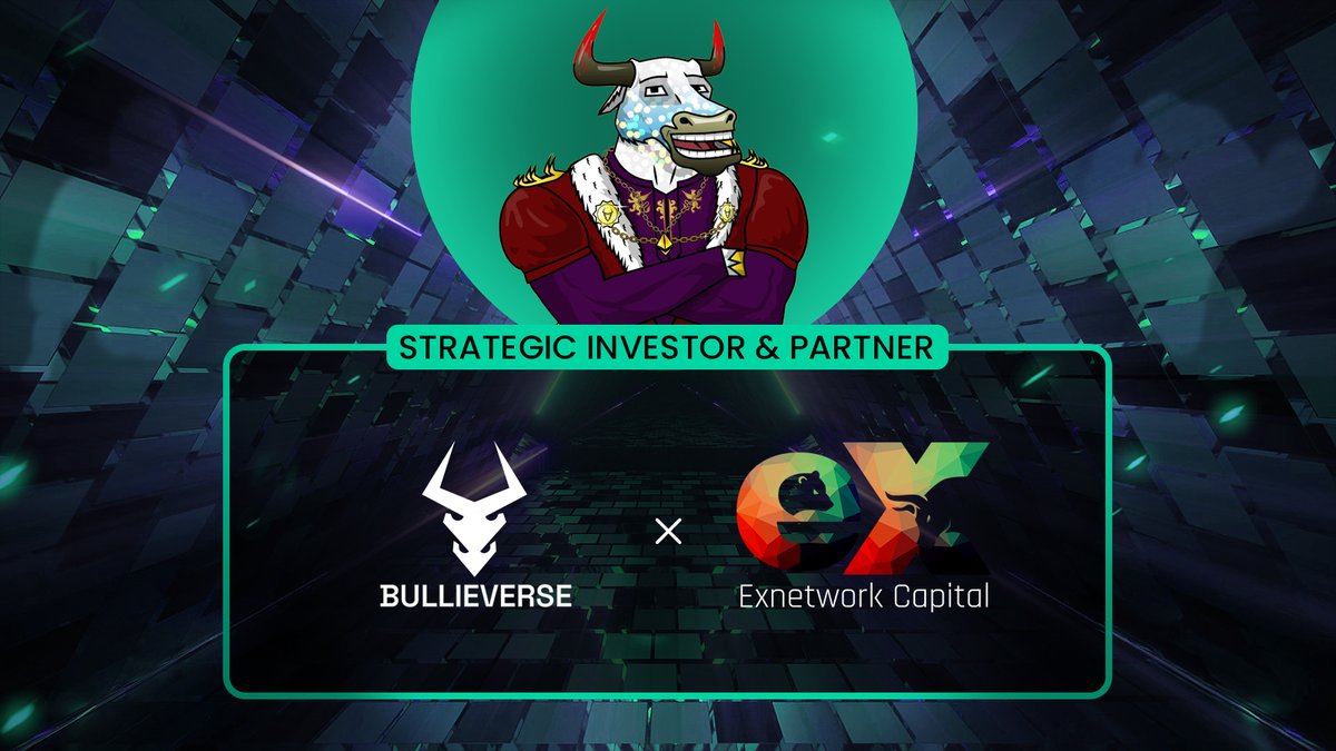 1/ Introducing our new strategic investor &amp; partner, Exnetwork Capital✨

💪We’re elated to announce <a href="/exnetworkcap/">Exnetwork Capital</a>, as the new investment partner to #Bullieverse - bringing us one step closer to making the most extraordinary metaverse a reality.

#Metaverse #GameFi #PlayToEarn