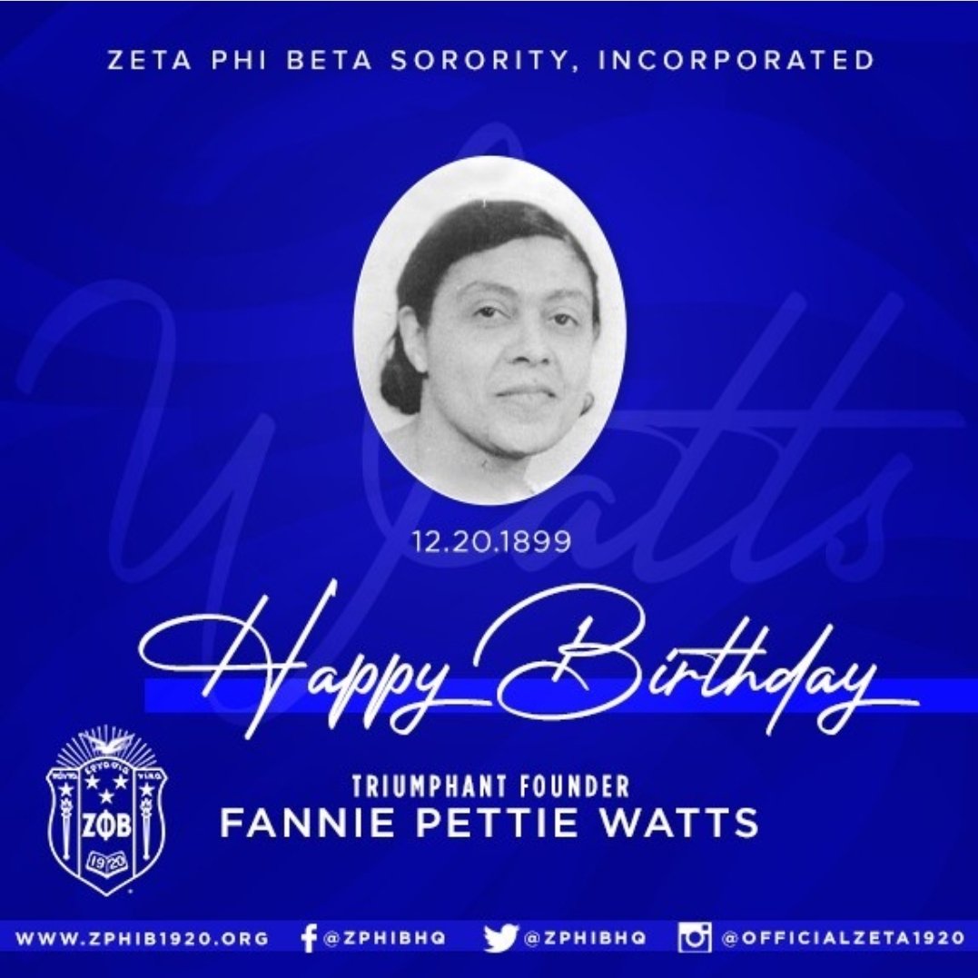 Happy birthday to our Triumphant Founder Fannie Pettie Watts 🕊🕊🕊🕊🕊
