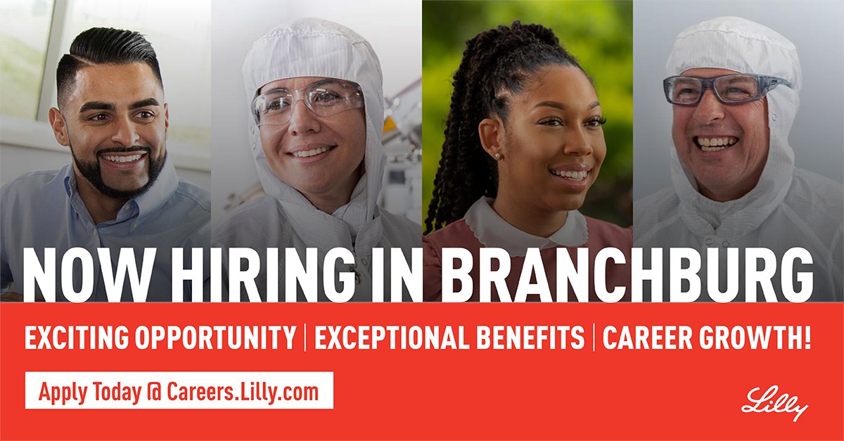 Use your skills to improve the lives of others in an innovative environment.  Your talents will provide you with a number of options for moving to new opportunities throughout our organization. Learn more about Lilly #Branchburg today; e.lilly/3IEvNkK #WeAreLilly