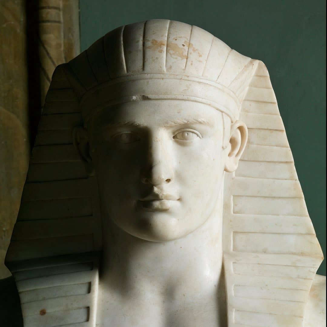 ArchaicWorlds's tweet photo. Statue of Antinous the lover of Emperor Hadrian, as the Egyptian god Osiris. (Roman Period/Vatican Museums) https://t.co/1MD7S3nfBN