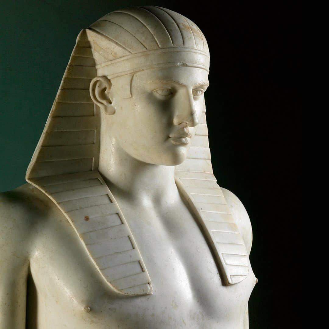 ArchaicWorlds's tweet photo. Statue of Antinous the lover of Emperor Hadrian, as the Egyptian god Osiris. (Roman Period/Vatican Museums) https://t.co/1MD7S3nfBN