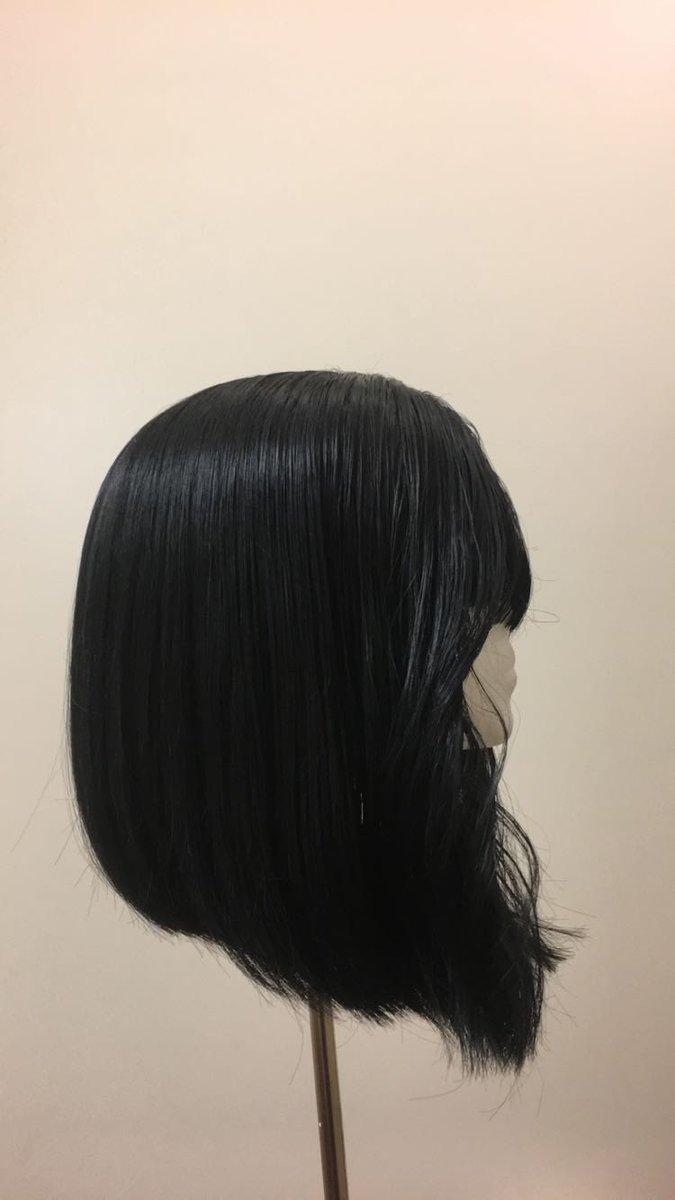 AcinaArtist's tweet photo. Said wig, before the cut &amp; style!
The mannequin head was a little crooked by the way so I did my best 😂 https://t.co/ZNEyXKD2VG