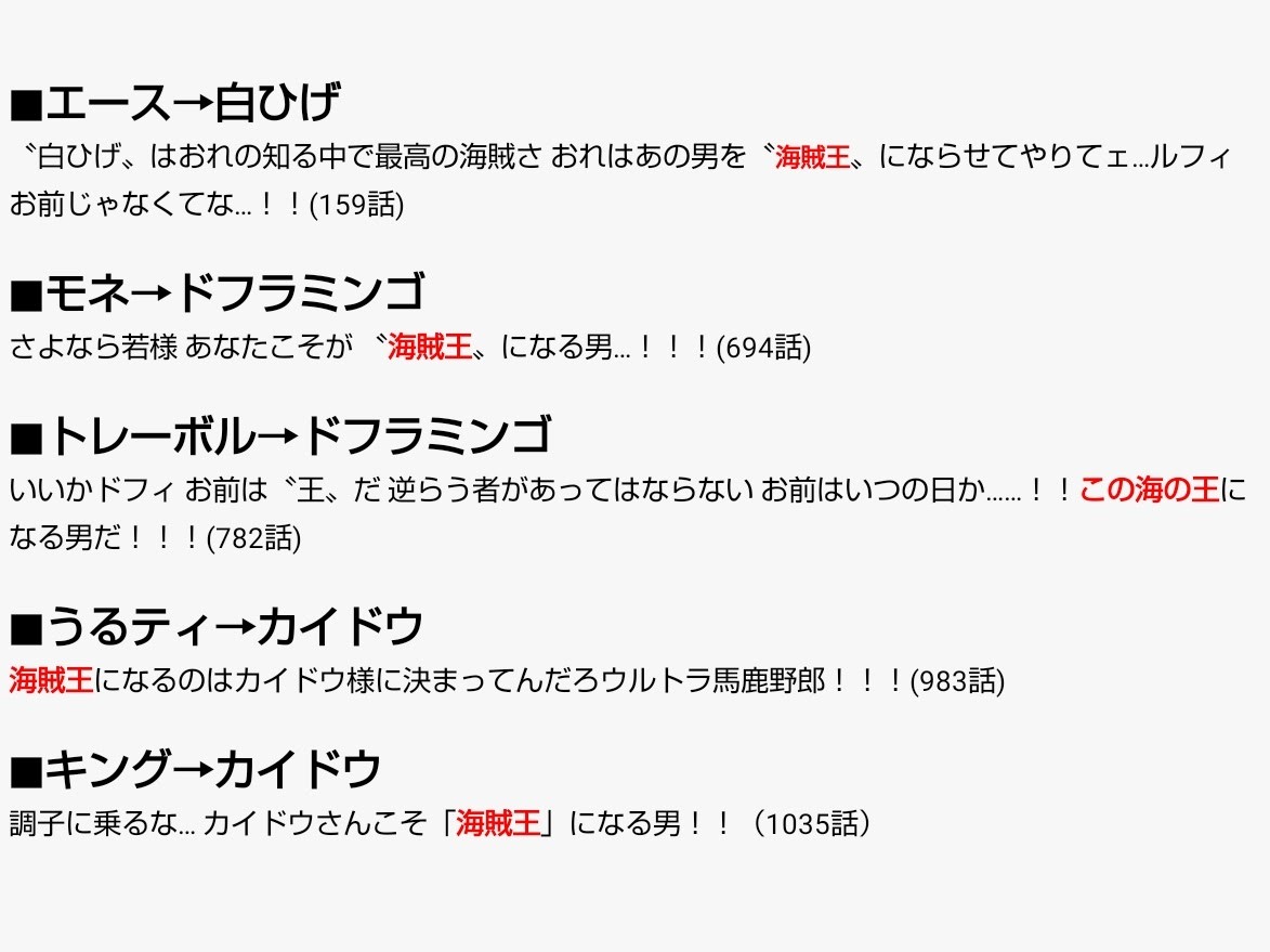 One Piece 第1035話 ゾロvs キング Wj03 04合併号 感想まとめ 21 12 3ページ目 Togetter