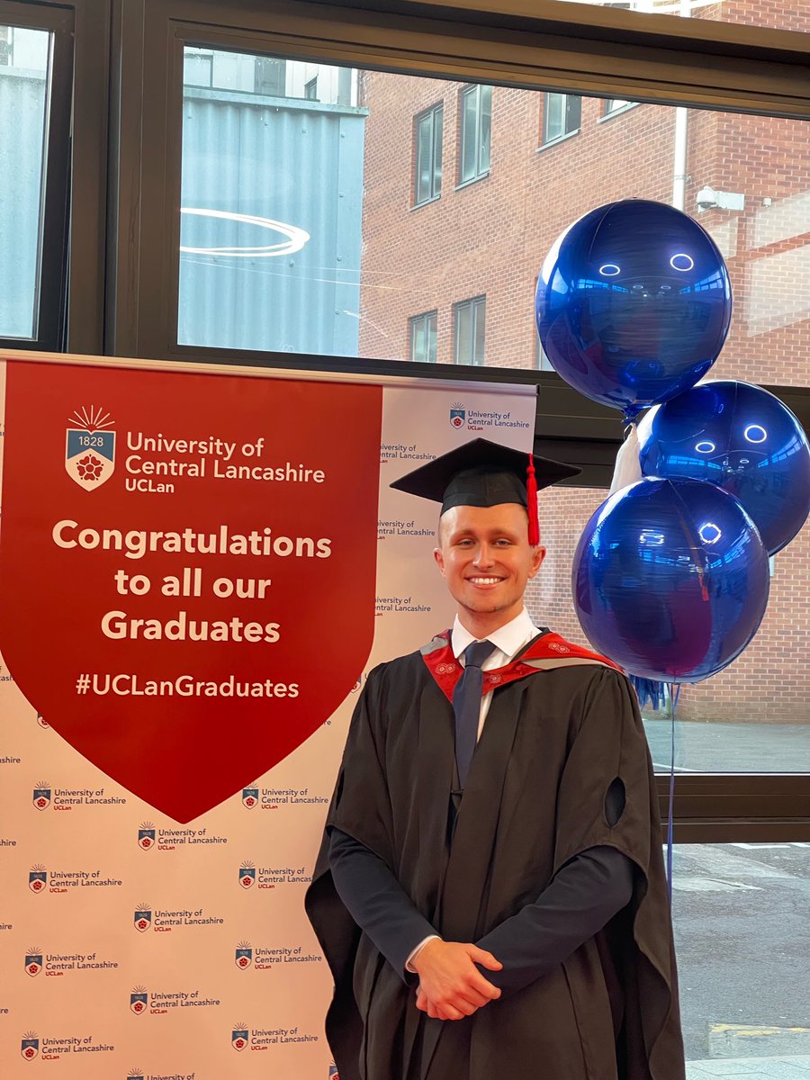 ehowellphysio's tweet photo. Delighted to have graduated from @UCLan this past week, with an MSc in Football Science &amp; Rehabilitation.  

I want to extend a tremendous thank you the teaching staff at UCLan for enabling me the opportunity to further my professional life under themselves. 

#UCLANGraduates https://t.co/vyXpbs7JMA