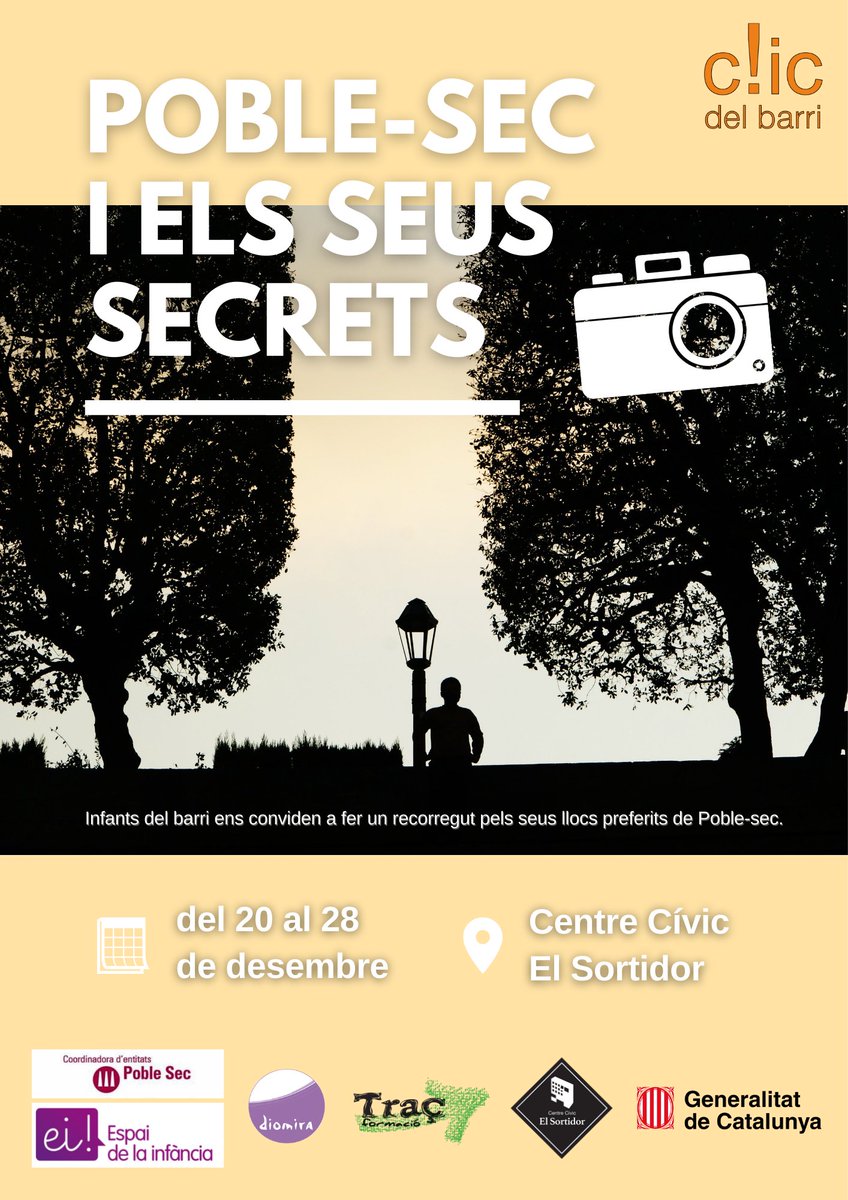 CCElSortidor's tweet photo. 📷 '#Poblesec i els seus secrets' és l'exposició fotogràfica que podeu veure des d'avui fins al 28 de desembre al Sortidor. 

▶️ A través de les imatges que han captat, les nenes i els nens de l'@espai_infancia ens conviden a conèixer els seus espais preferits del barri. https://t.co/xHxqz88P0Z