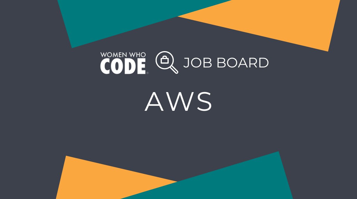 WomenWhoCode's tweet photo. Looking to put your AWS experience to work with a new company? Check out these opportunities on our job board.
https://t.co/ITe7pfgyQz
#wwcode
#womewhocode
#womenintech
#aws https://t.co/btByYSf4gp