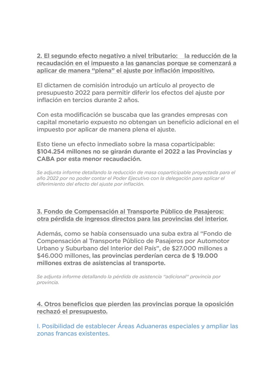 SergioMassa's tweet photo. Tal vez no se entienda o no saben como funciona el presupuesto. Les reitero sin ninguna consideración el 1º de los 4 informes que surgen como resultado del rechazo al presupuesto. https://t.co/RKzz9MWBkG