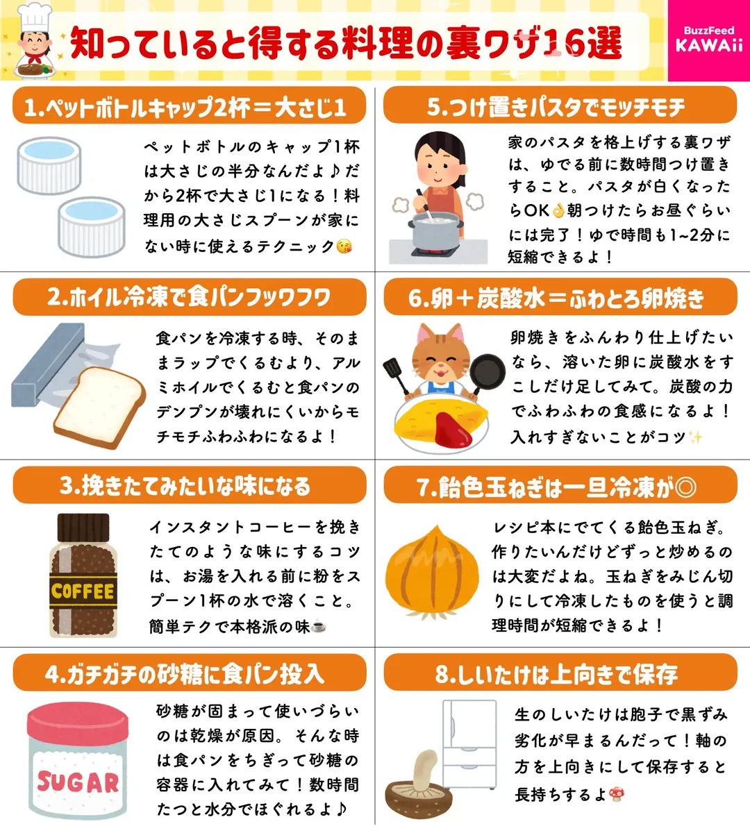 どれも覚えておきたいことばかり！知っていると役立ちそうな、料理に関するテクニック16選！