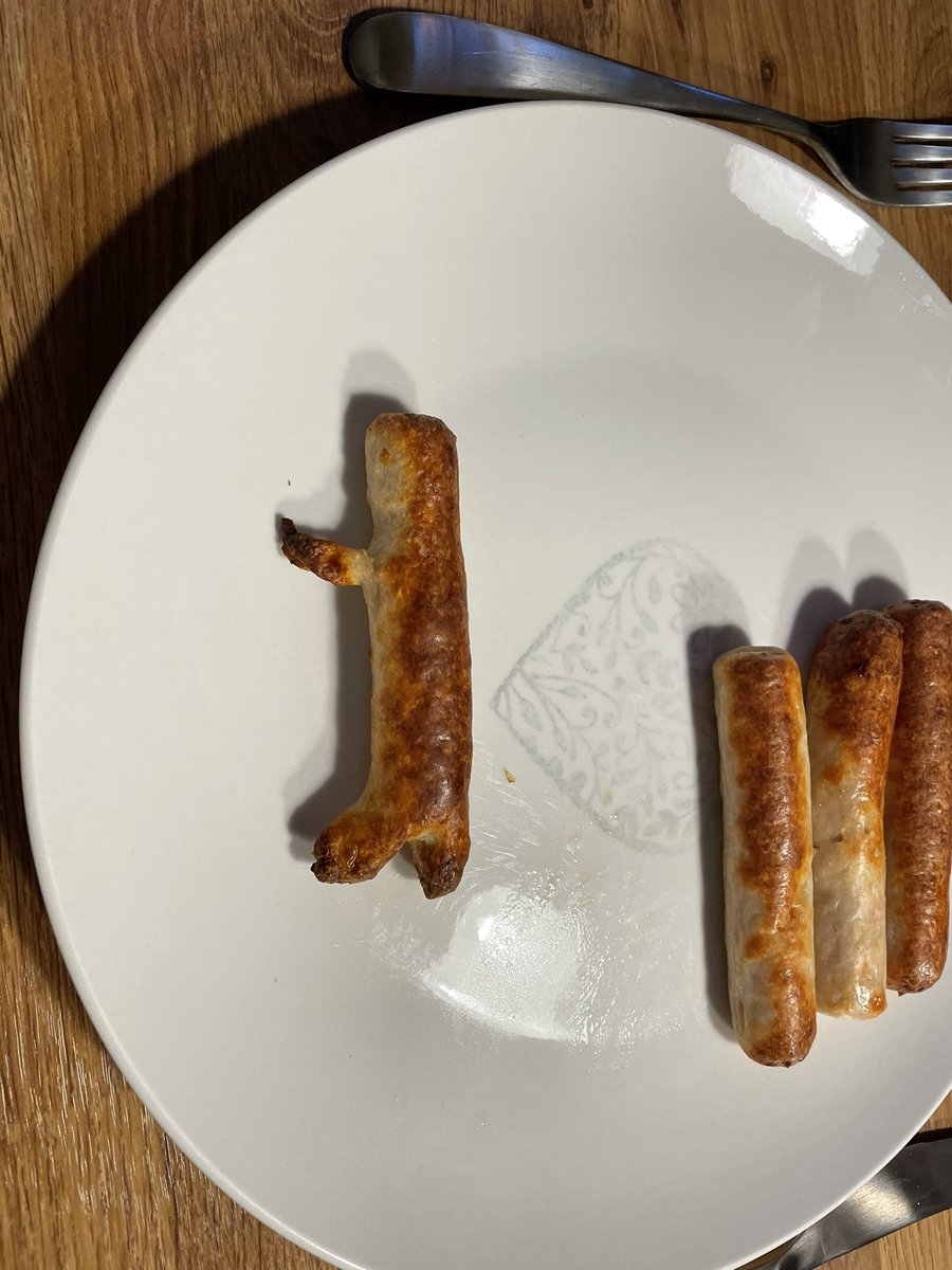 premierlife64's tweet image. Many congratulations Emma…and thank you Michael for enriching my life. Just so you feel involved in mine, here’s a picture of a chipolata I recently cooked that looks like a dog. I called it a hot dog…how we laughed…