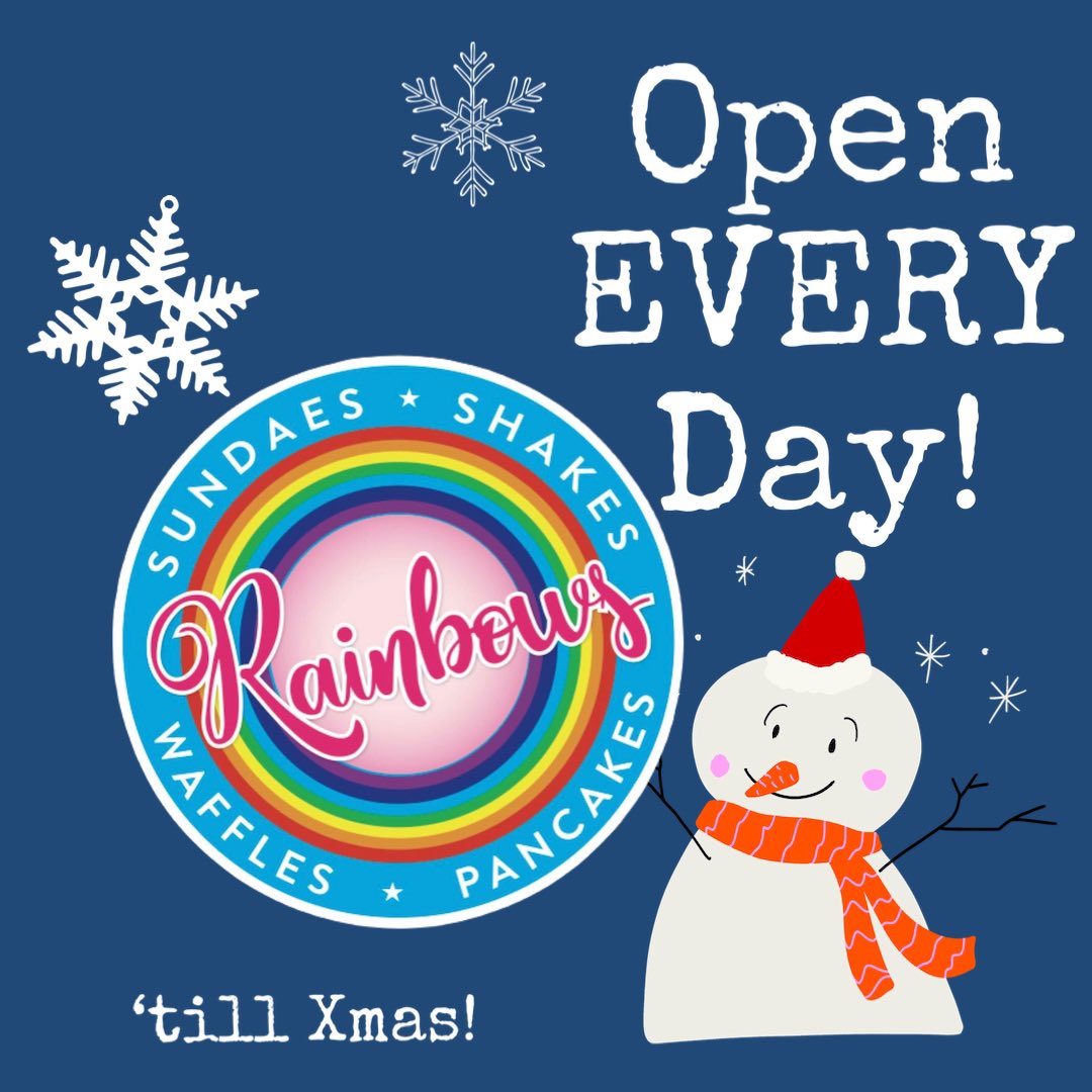 #rainbowsparlour #xmashours #SmallBusiness