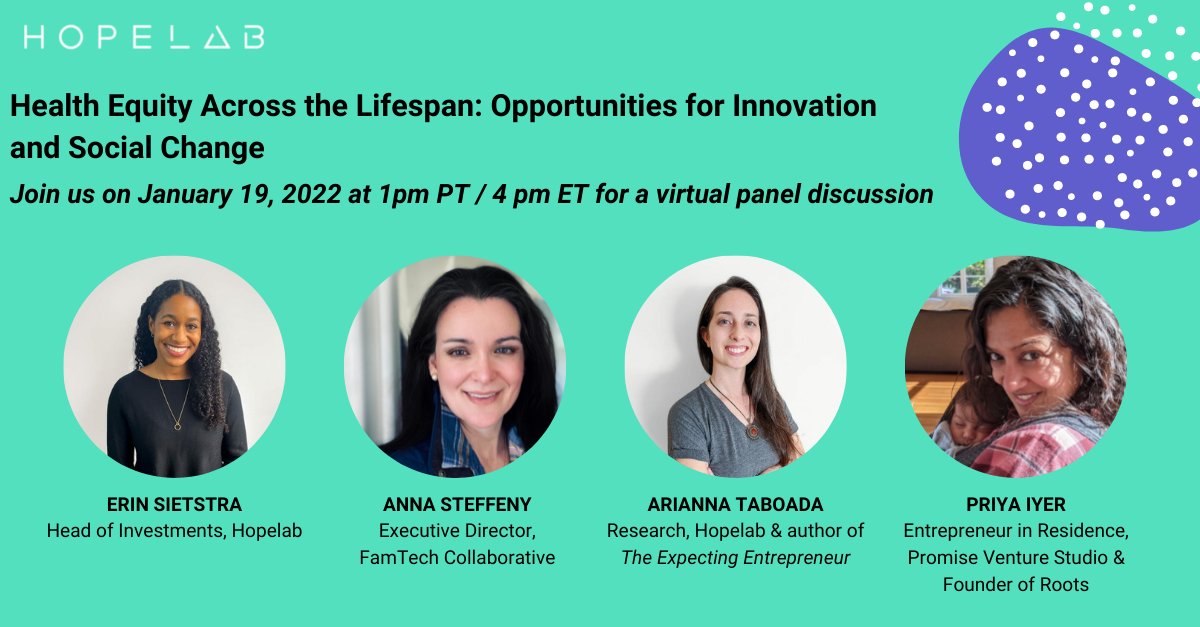 Hopelab's tweet photo. What role does social support + tech play during key life milestones? Join us on 1/19 as we explore approaches and solutions to bridge inequities at life stages. Register today: https://t.co/jGq5Kgbh4P #FamTech #ExpectingEntrepreneur https://t.co/MCqf3h31RW