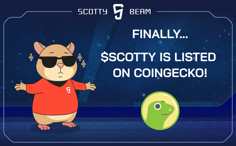 OK NOW EVERYBODY CALM DOWN, IT HAPPENED!

$SCOTTY BEAM IS LISTED ON COINGECKO! 🦎

IT'S BEEN 84 YEARS, BUT WE GOT THERE! ALL CAPS, IDGAF

coingecko.com/en/coins/scott…