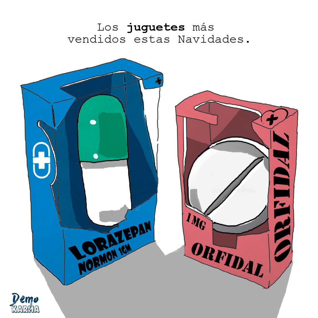 PulpNava's tweet photo. Los juguetes favoritos de los niños y niñas estas Navidades.
#SaludMental #juguetesparanormales #orfidal #lorazepam #Depresion #Ansiedad https://t.co/BSab1SSfiN