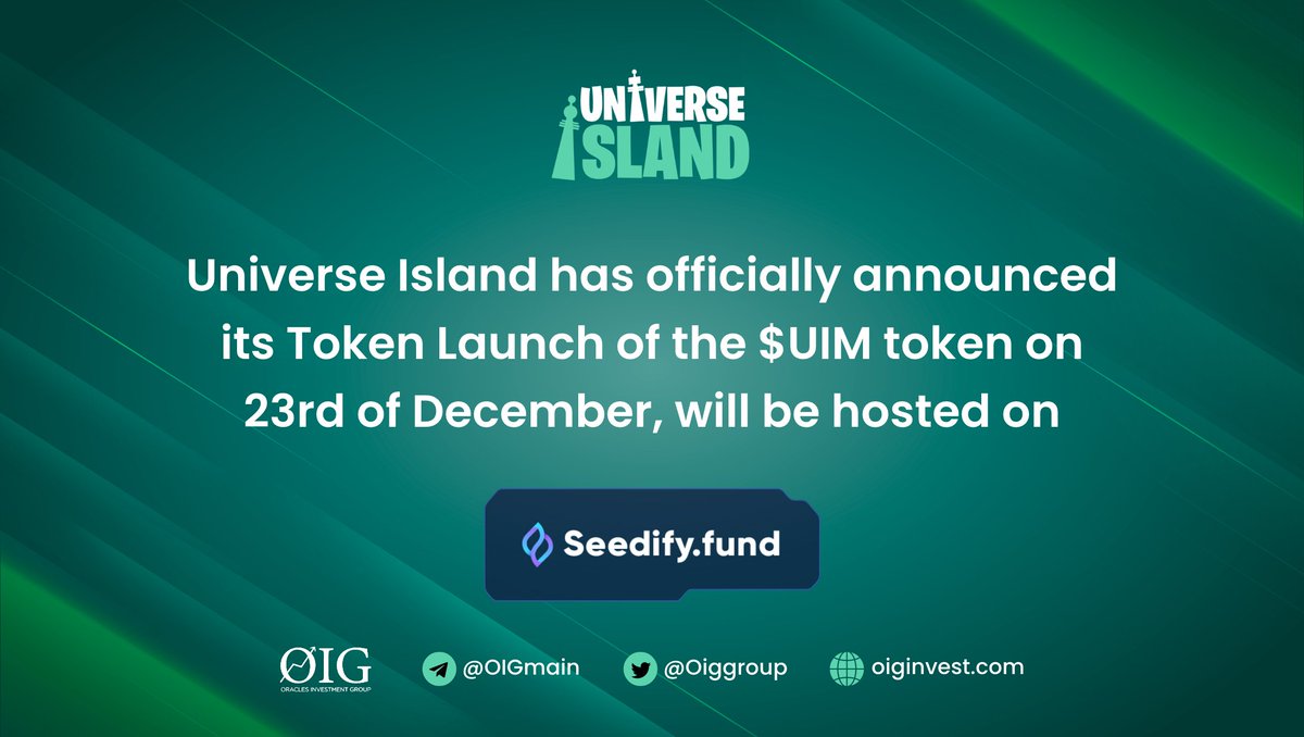 Universe Island announces the highly anticipated IGO