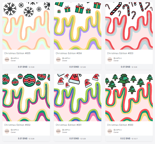 HEY EVERYONE!!!! How are you guys doing??
Anyways, i just minted A NEW COLLECTION, "Christmas Edition". 
There's one SPECIAL at 0.02 BNB, meanwhile the others are at 0.01 BNB. 

Please check it out: 
app.pentas.io/user/0x7ecec08…

Do help me LIKE and RT 🥺🙏❤️
Thanks !! <3