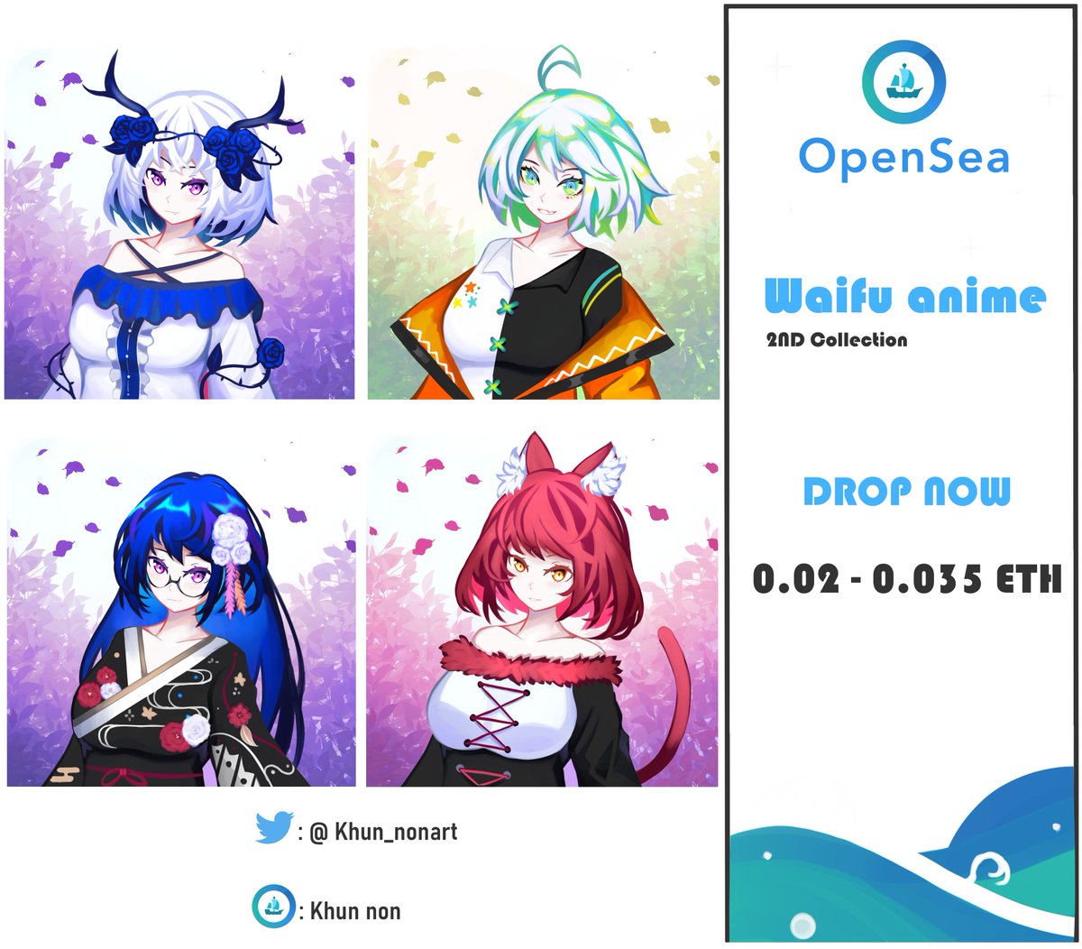 Khun_nonart's tweet photo. Hello everyone🎄
✨Update Waifu anime✨
It's almost Christmas.they don't have masters in this time. Let's see how cute they are❤️
https://t.co/ROMc0yOoC1
Thank you for support and have a good luck🎄
@opensea #NFTthailand #OpenSeaNFT #animeNFT #NFTCommunity #NFTJapan #nftcollector https://t.co/QsNdcjYhGV