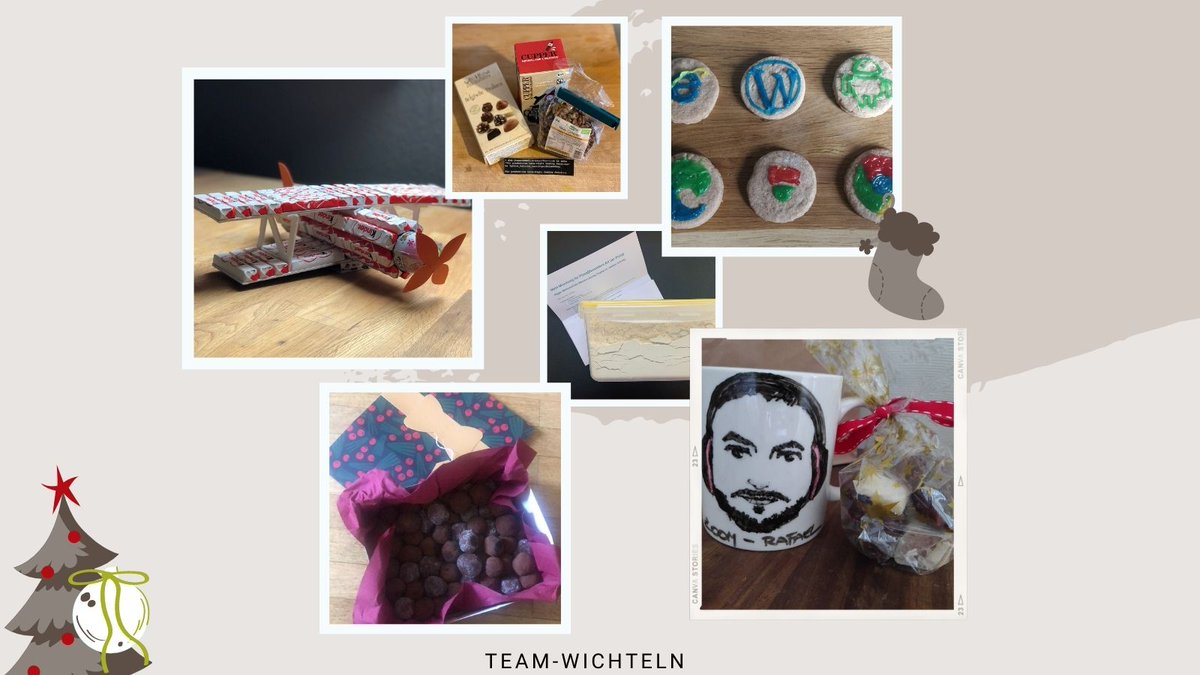 dkd_de's tweet photo. »#Teambuilding X-Mas Edition«
Teambildende Maßnahmen sind gerade in Zeiten vom #Homeoffice relevanter denn je. Passend zu #Weihnachten wurde bei uns gewichtelt.
Bedingung: Es muss #selbstgemacht sein.
Beschenkt werden und nebenbei noch den Team-#Zusammenhalt stärken. 🎄🎅 https://t.co/IS2pNphRpp