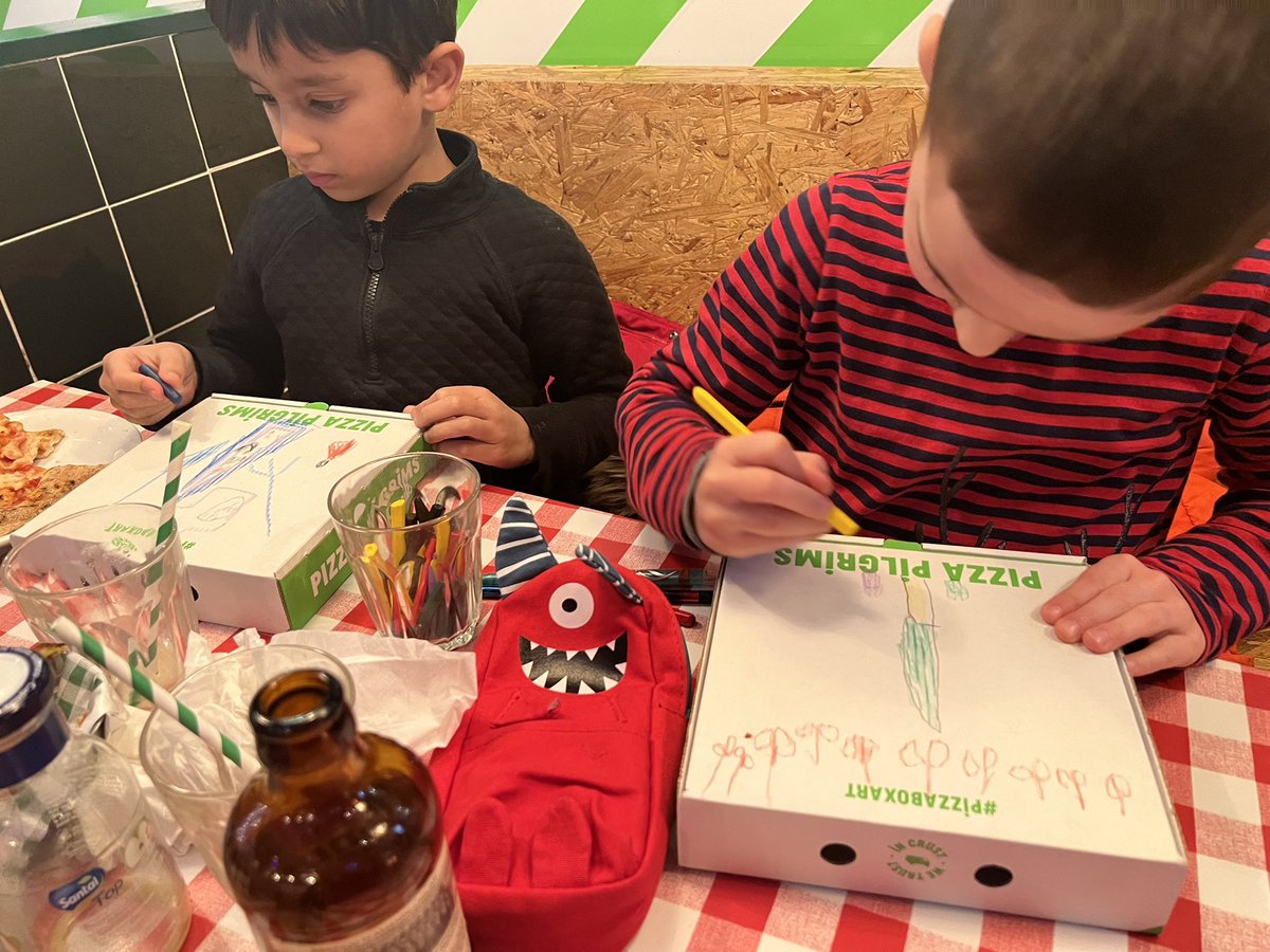 OMFSRB's tweet image. Pizza Art. @pizzapilgrims