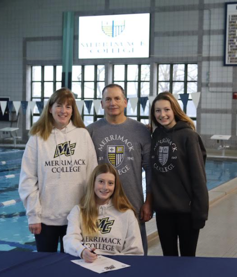 Congratulations to Senior Swimmer Emily Dussault on signing her National Letter of Intent today! Emily will be swimming at <a href="/Merrimack/">Merrimack College</a> next year! 
Whaler Nation is very proud of you!
<a href="/NantucketSWIM/">nantucket swam</a> <a href="/BGlobeSports/">Boston Globe Sports</a> <a href="/BostonHeraldHS/">Danny Ventura</a>
 <a href="/sportsCCT/">Cape Cod Times sports</a>