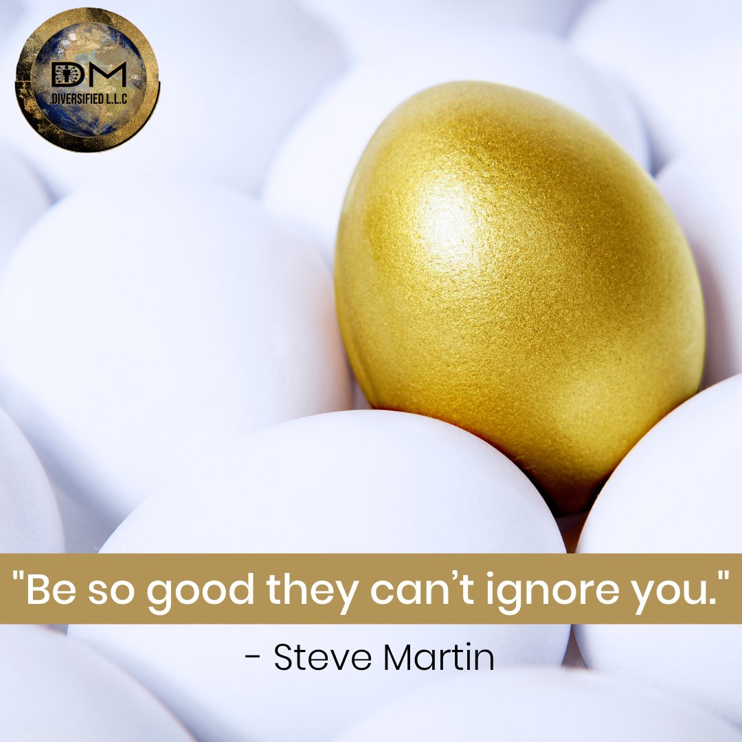 DiversifiedDm's tweet photo. Stand out from the crowd. Don't worry about what anyone else has to say. Be so good, they have NOTHING to say! 
.
.
#pushyourlimits #dmdiversified https://t.co/UhPALi9A3M