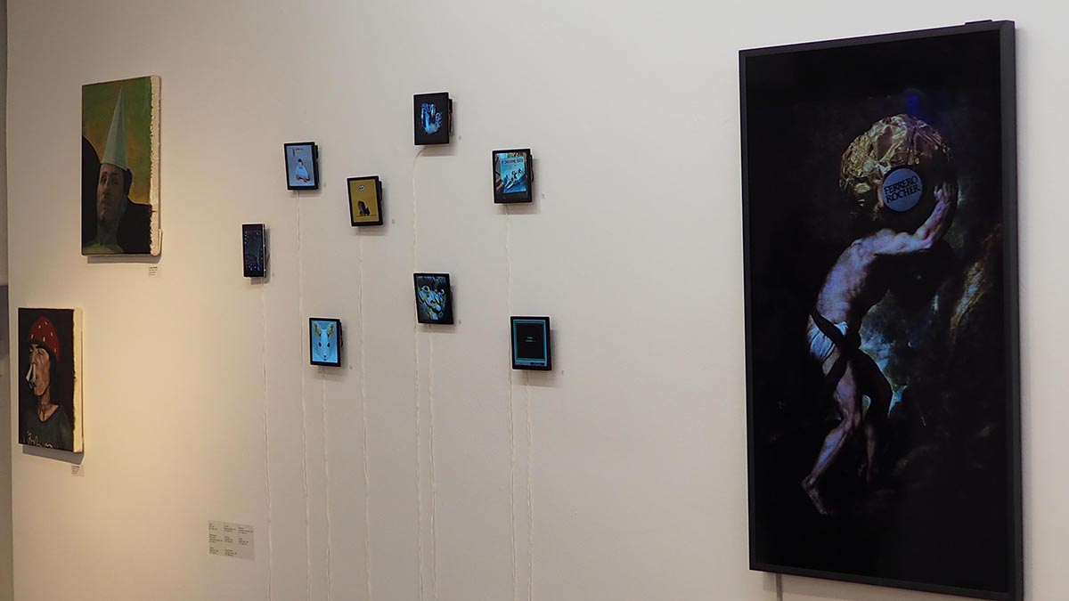 NFTs Display among paintings
<a href="/luluixixix/">luluxxx</a>  <a href="/_pierpaolo/">Pier Paolo</a> @AlbertinMeunier <a href="/stephenonguk/">Stephen Ong</a> <a href="/u2p050/">u2p050</a> @systaime18 <a href="/Clemelois/">Clémentine Mélois</a> @sambmotion 

X'MAS HANGING <a href="/avant_galerie/">L'Avant Galerie Vossen</a>
from 11th Dec 2021 - 15th Jan 2022
#NFTs #CryptoArt #Painting #Paris