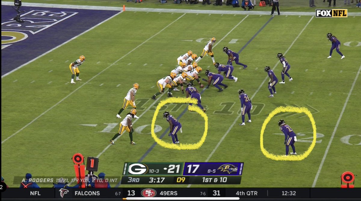 One thing the Ravens weren’t going to do yesterday: let Davante Adams have a huge day. 

Aaron Rodgers told Adams in the tunnel after the game: “That’s the greatest respect level that somebody can give you, to literally line up two guys on you for the majority of the game.”