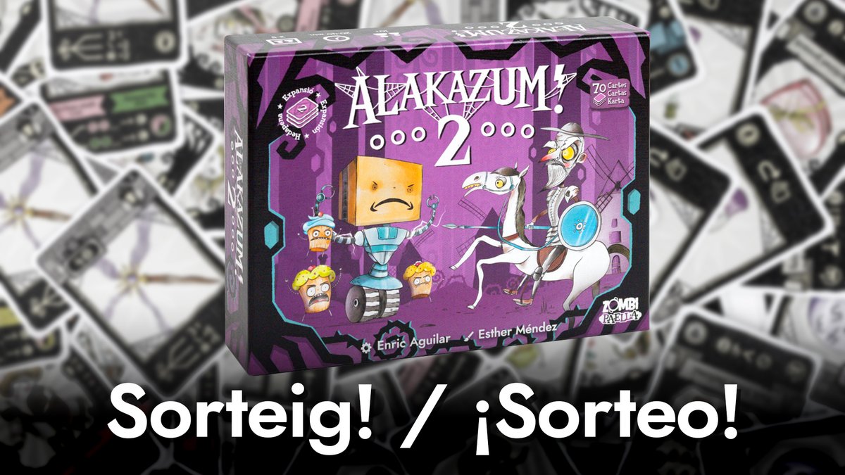 🎉🎁 SORTEAMOS 1 #Alakazum + 1 #Alakazum2. Para participar:
👉Sigue a <a href="/zombipaella/">Zombi Paella</a> y haz RT
🕓 Tienes tiempo hasta el martes 21 a las 23.59h. 
-
🎉🎁 SORTEGEM 1 #Alakazum + 1 #Alakazum2. Per participar:
👉Seguix <a href="/zombipaella/">Zombi Paella</a> i fes RT
🕓 Tens temps fins dimarts 21 a les 23.59h