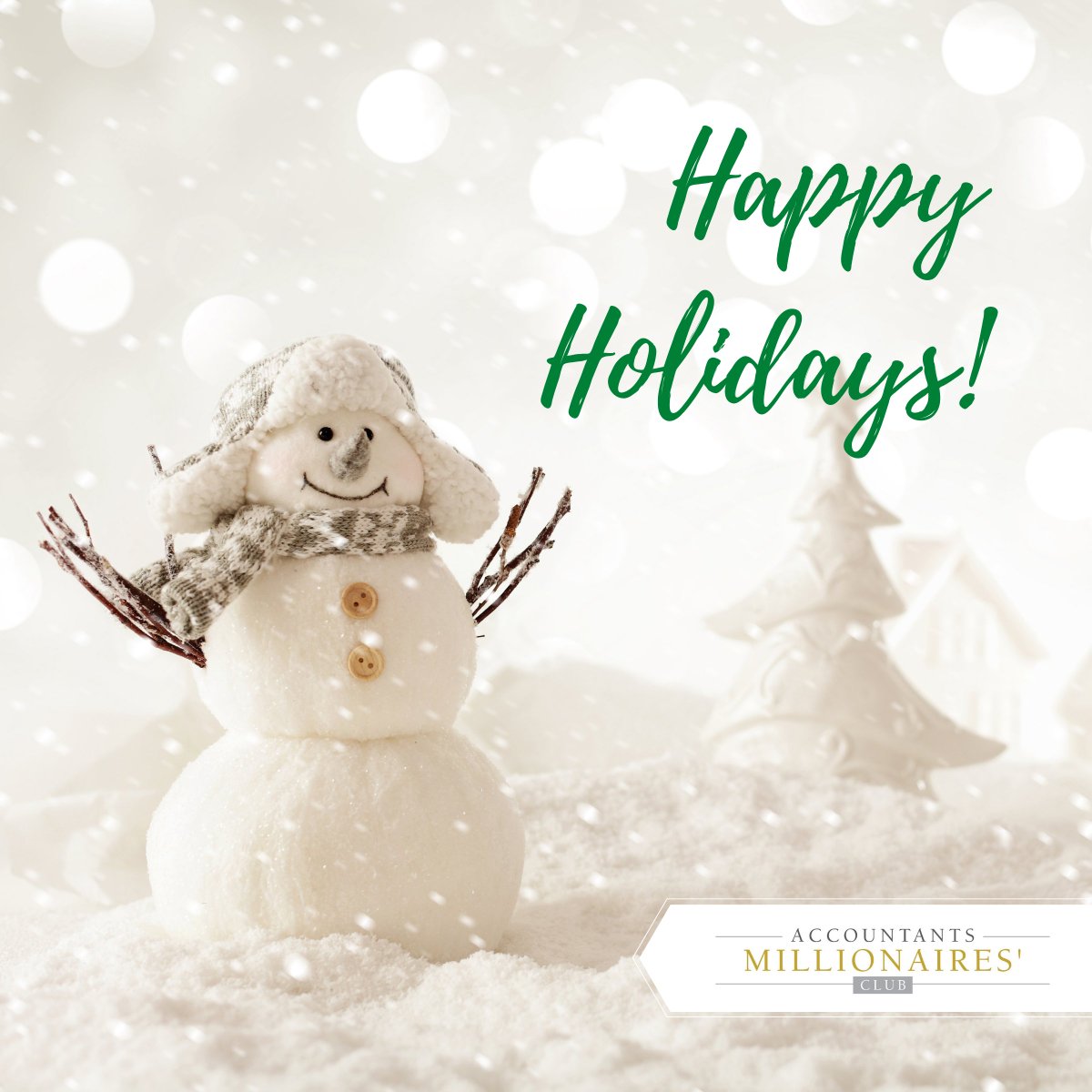 Wishing everyone a very happy holiday season. What an incredible year of seeing accounting entrepreneurs thrive. Thank you for trusting us in your growth journey. See you in 2022! ⛄️ 

#HappyHolidays #BusinessCoach #Accounting