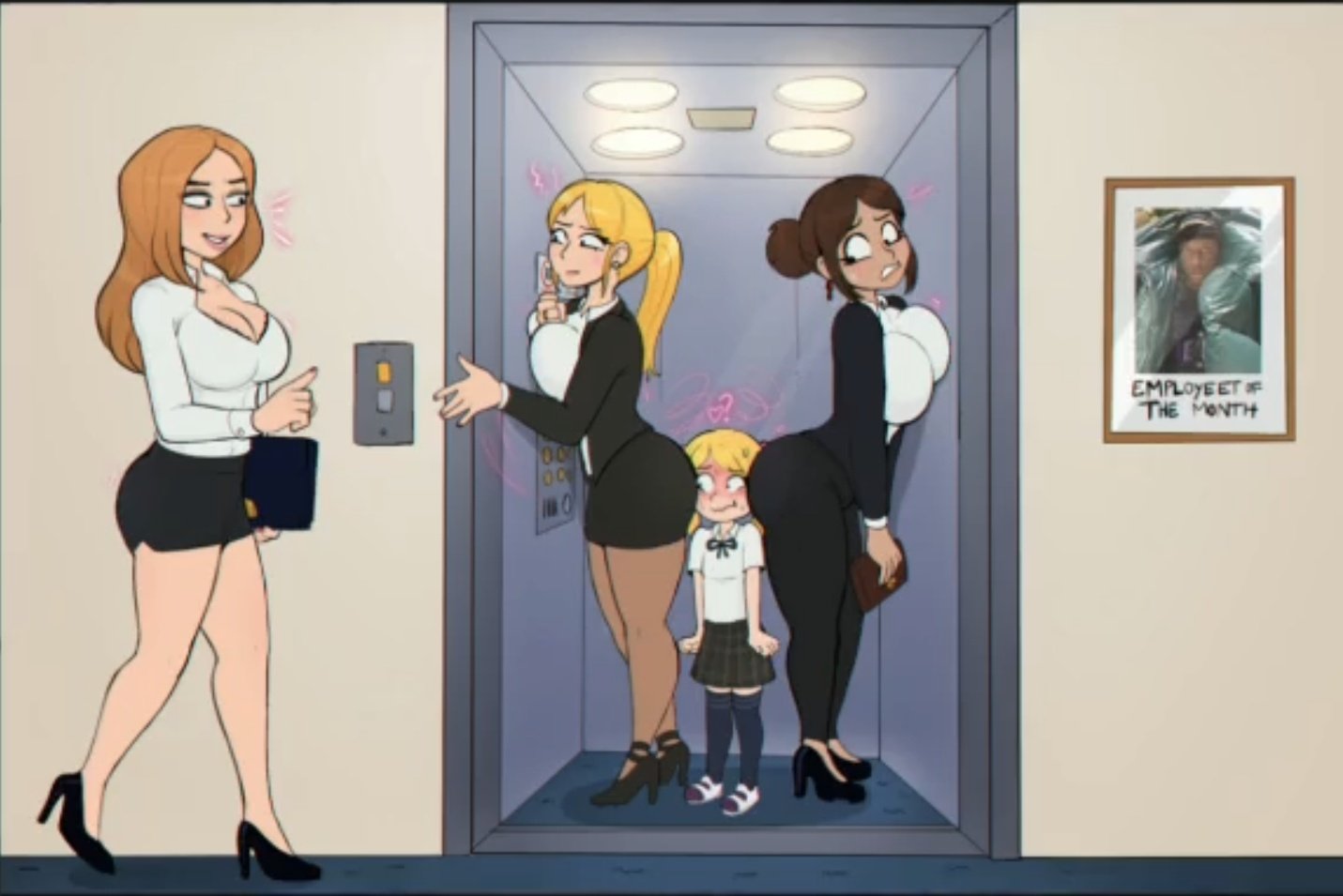 Шадман лифт и девочка комикс