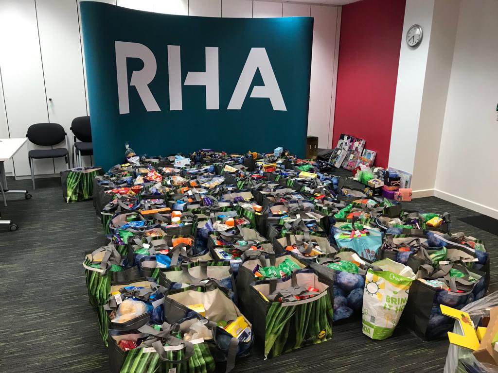 Top effort <a href="/RHAWales/">@RHAWales</a> with all of the Christmas hampers for those in need. Big thank you to all who donated and helped organise and prep