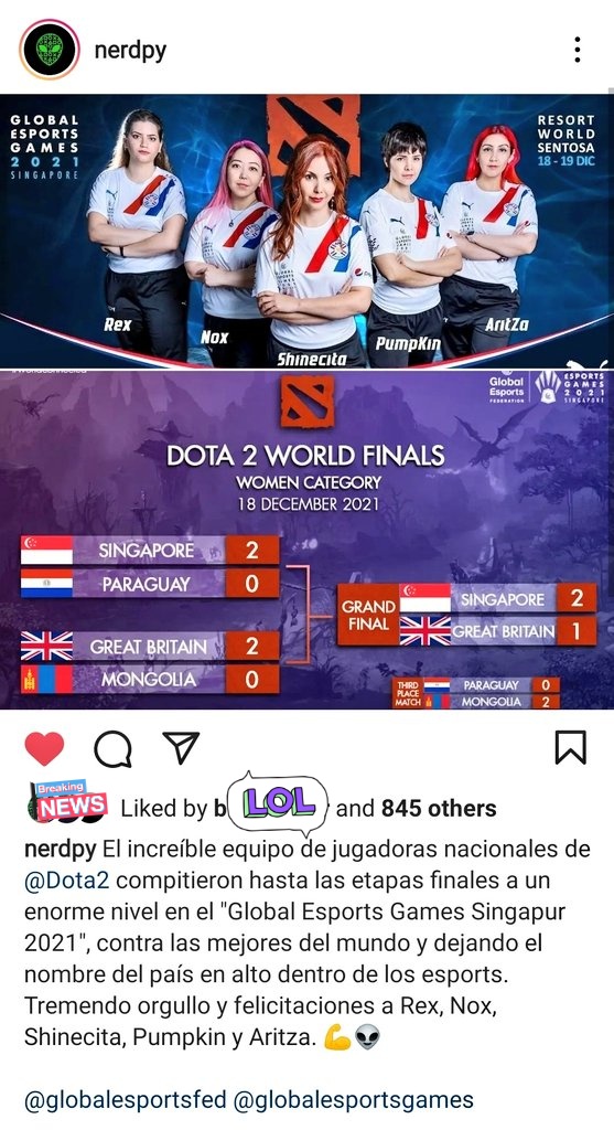 randallflagg's tweet image. Comparto esto por si no sabían. En la final de Dota llegamos a la semifinal.
👏👏 Aplausos a las chicas!
