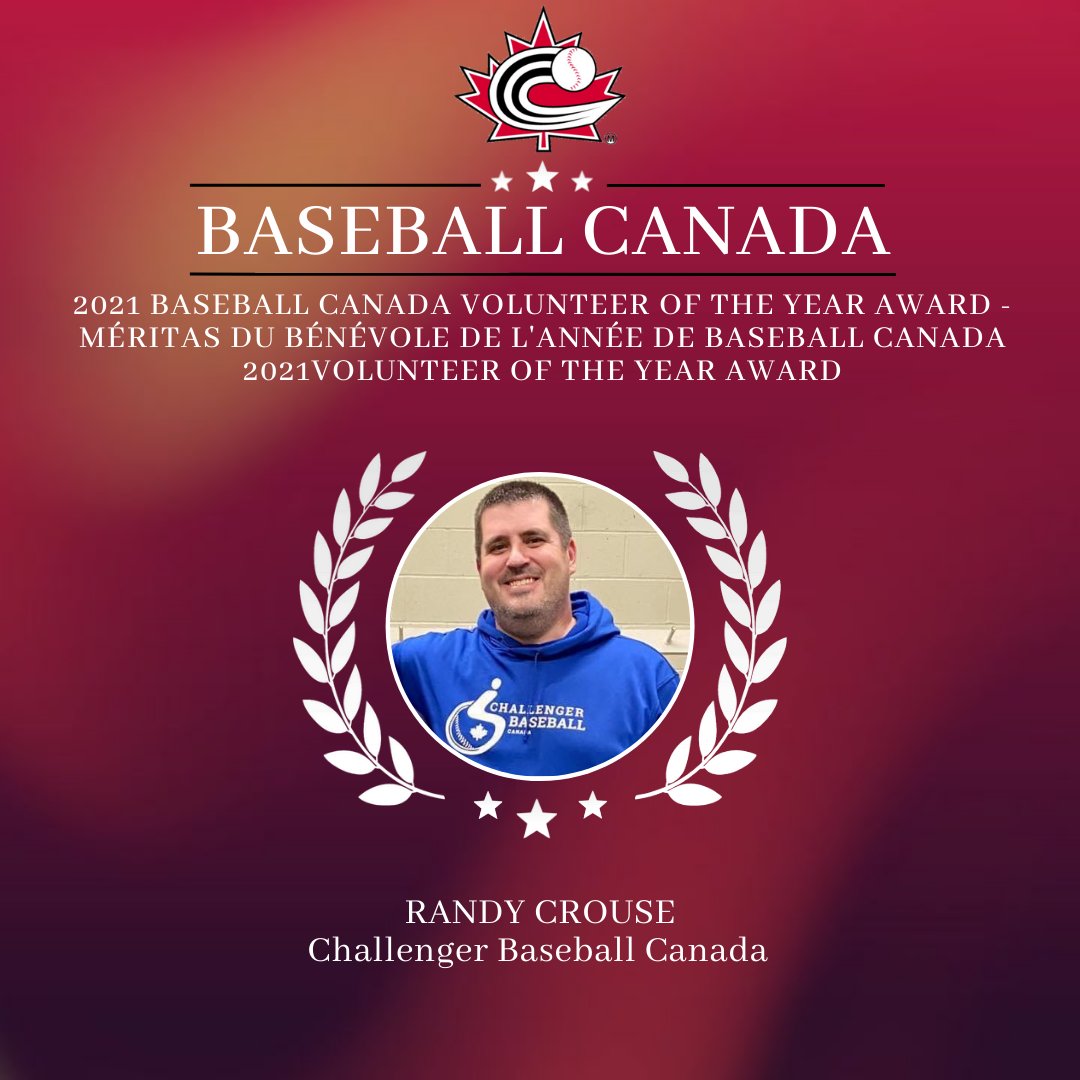 A volunteer who represents everything that Baseball Canada’s Volunteer of the Year Award is all about, we are honoured to name Antigonish, Nova Scotia's Randy Crouse as the recipient for 2021! 🏆

📝 bit.ly/30KaT2l

🇨🇦⚾️