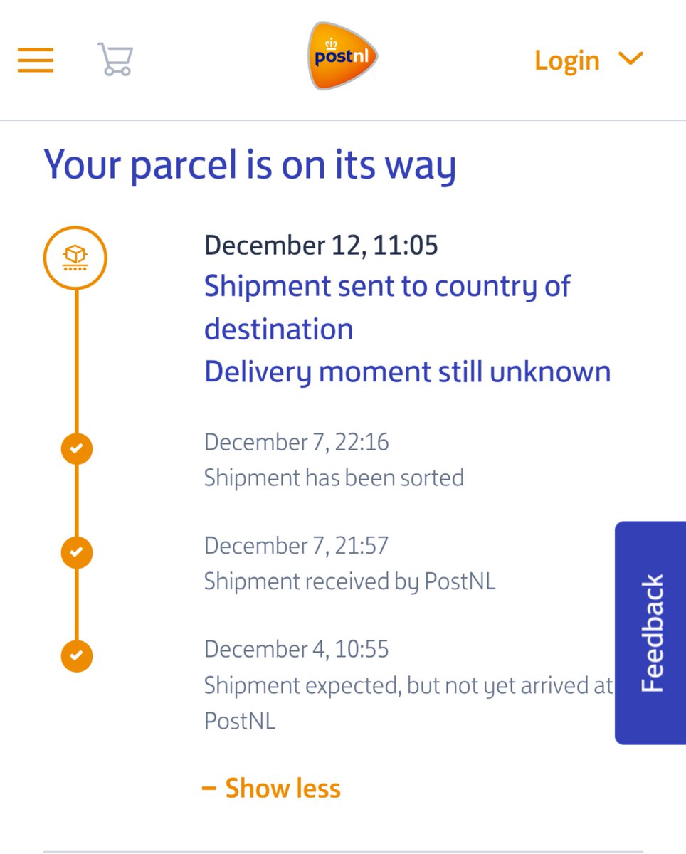 Maria47127's tweet photo. @PostNL waiting on a package for a while now &amp; I'm worried about how long it is taking. Will it arrive by Christmas? There has been no update in a week and it's not showing up on the Irish post tracking system with @Postvox. Can you check what the delay is? DM for tracking number https://t.co/tI1oWn0atq