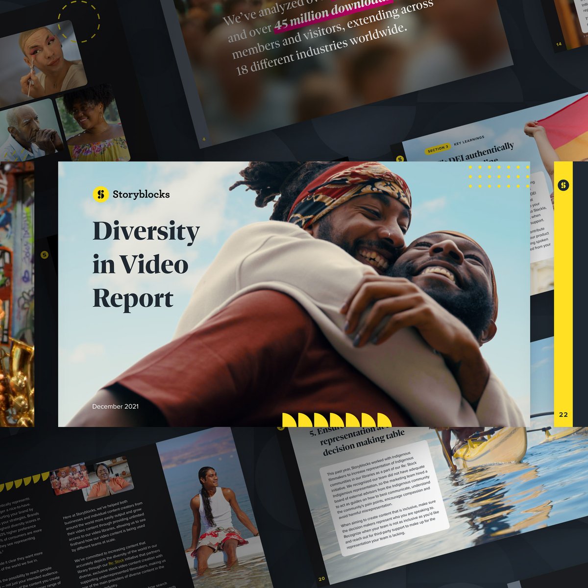 KornHynes's tweet photo. Bravo! @StoryblocksCo is leading the way in recognizing the importance of diversity and inclusiveness in stock video libraries. It was an honor to design their first Diversity in Video report. We thank them for allowing us to play a small part in their important mission. https://t.co/6zkAkTwiMv