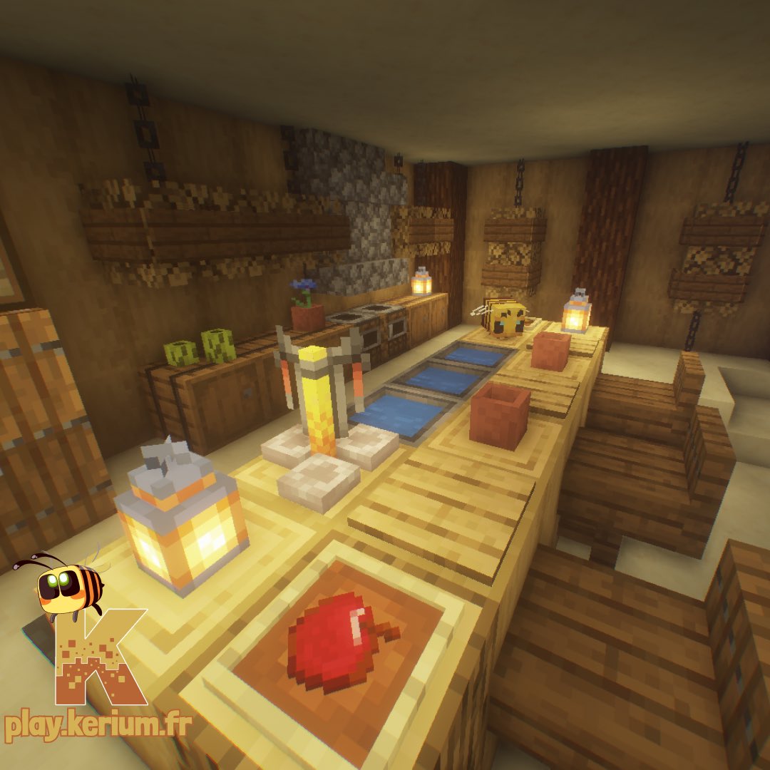 KeriumServer's tweet image. Le réveillon approche 🍽🐝

#minecraft #minecraftbuild #kerium #serverminecraft