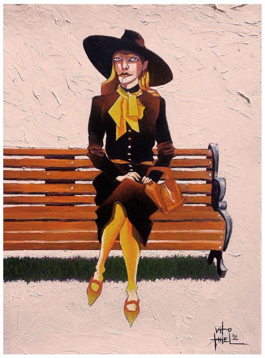 VitoThiel's tweet photo. SOMETIMES (2021) Óleo sobre papel de 300 gr./m2, 40,5 x 29,7 cm. https://t.co/7xqjpWFmep