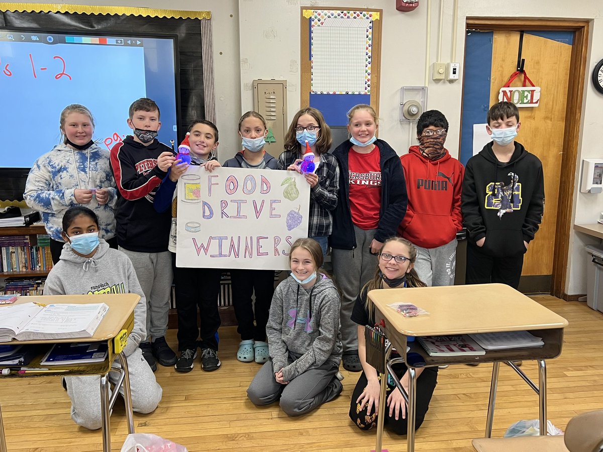 MESWV's tweet photo. 6th grade wins day 12, the final day, of our food drive! WTG! https://t.co/tXZRvJnS5C