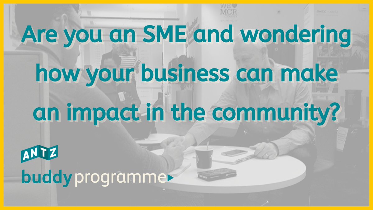 ANTZSocialValue's tweet photo. The ANTZ #BuddyProgramme enables organisations to engage in #SocialValue activity that improves lives in a #sustainable, cost-efficient &amp; effective way, supporting individuals hidden from opportunities.

To get involved email olivia@antzuk.com

#SocialImpact #Mentoring #Community https://t.co/wGohBH5o9h