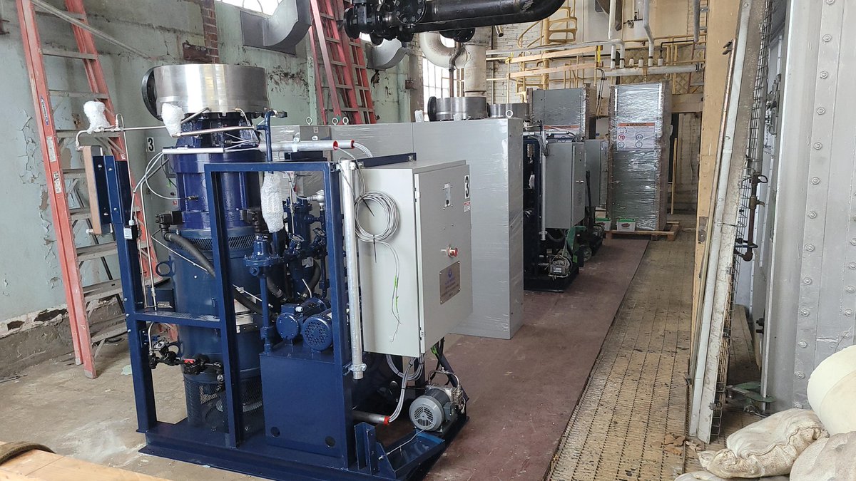 NLineEnergy's tweet image. Three @NLineEnergy Microsteam Turbines® (aka “MSTs”) did not fit under the Christmas tree, but placing them at the @uidaho's biomass boiler plant to recover wasted steam pressure to generate renewable and sustainable electricity as part of a resilient microgrid seemed just right.