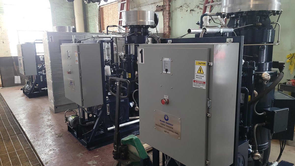 NLineEnergy's tweet image. Three @NLineEnergy Microsteam Turbines® (aka “MSTs”) did not fit under the Christmas tree, but placing them at the @uidaho's biomass boiler plant to recover wasted steam pressure to generate renewable and sustainable electricity as part of a resilient microgrid seemed just right.