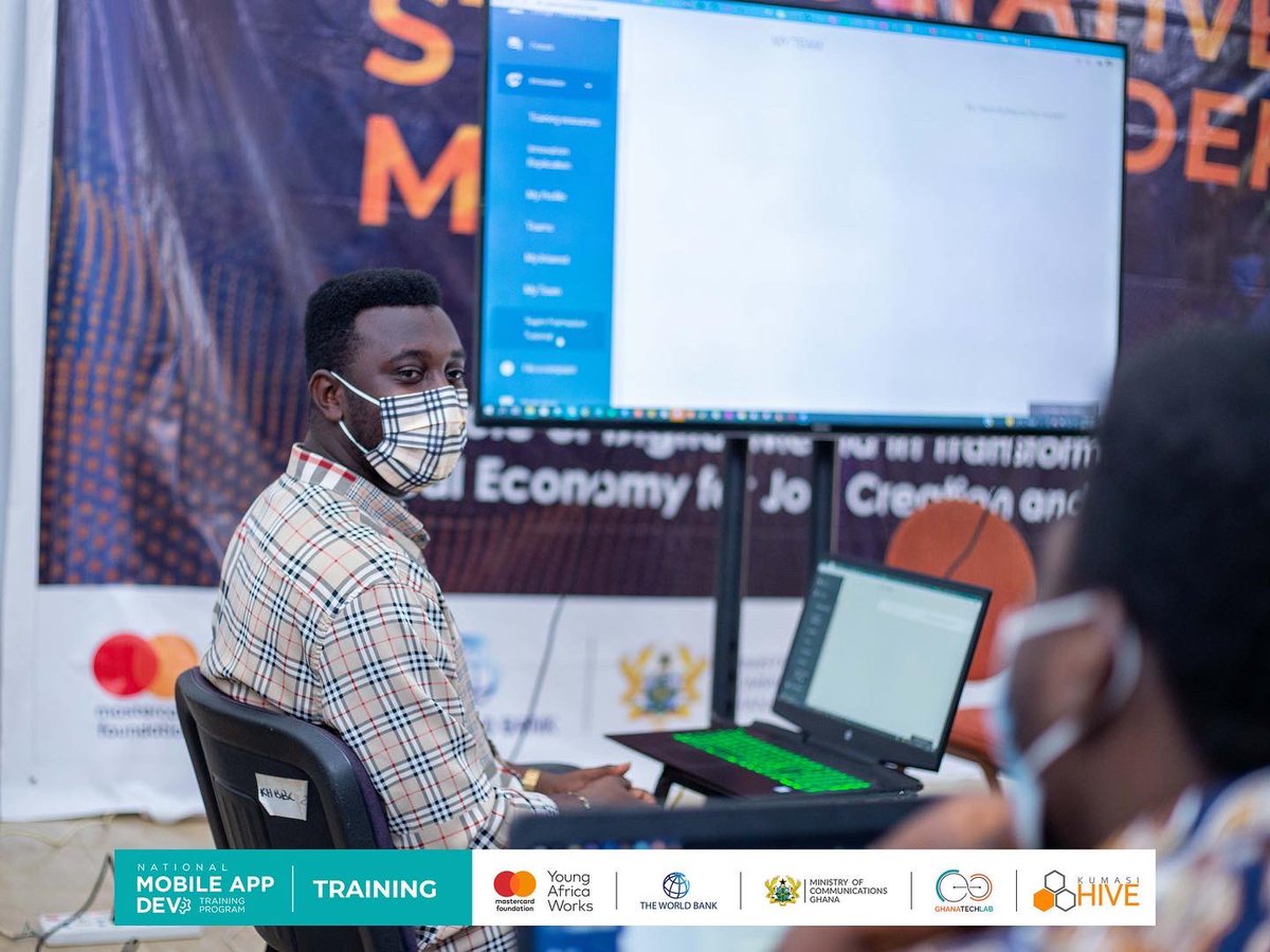 KumasiHive's tweet photo. Today was team formation day. Our trainees are set to form teams to enable them to start a business from the skills they have acquired from the #FreeMobileAppDevelopment Training with Flutter.
#HiveTraining #HiveImpact #HiveTribe #Ghana #PaSE #GroupWork
#MobileAppTraining https://t.co/Kh7kvvQNgL
