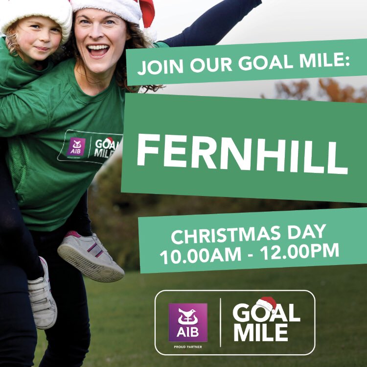 Spread the word!!

We have the green light for the first ever Fern Hill #GOALMile on Christmas Day morning. 

Also, looking to see if there are any potential volunteers out there who would be interested in helping out?