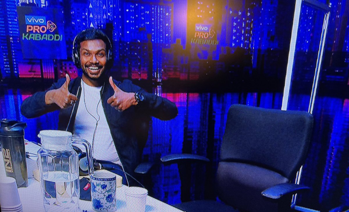 navkrish55's tweet photo. When I left Google I dreamt of this day! 

4 years, 4 auditions and 4 rejections later, here I am, in the @StarSportsIndia studio making my debut as an English commentator and presenter for the upcoming @ProKabaddi season! 

Still pinching myself. Can’t wait!

#believe https://t.co/Q4NUQa6D8W