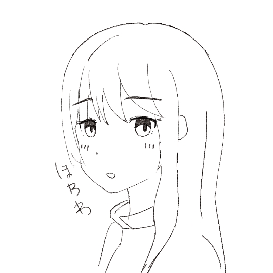 今日書いたミクちゃんよりこっちのほうが好き 